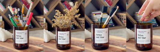 5 formas reutilizar tus envases de velas Ecorriqueñas